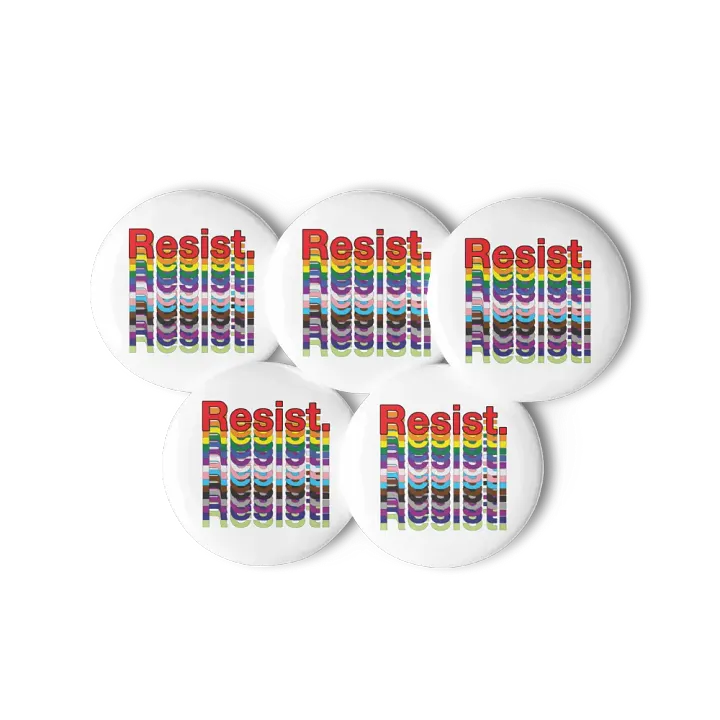 Resist - Rainbow Set of Five Pins product image (3)