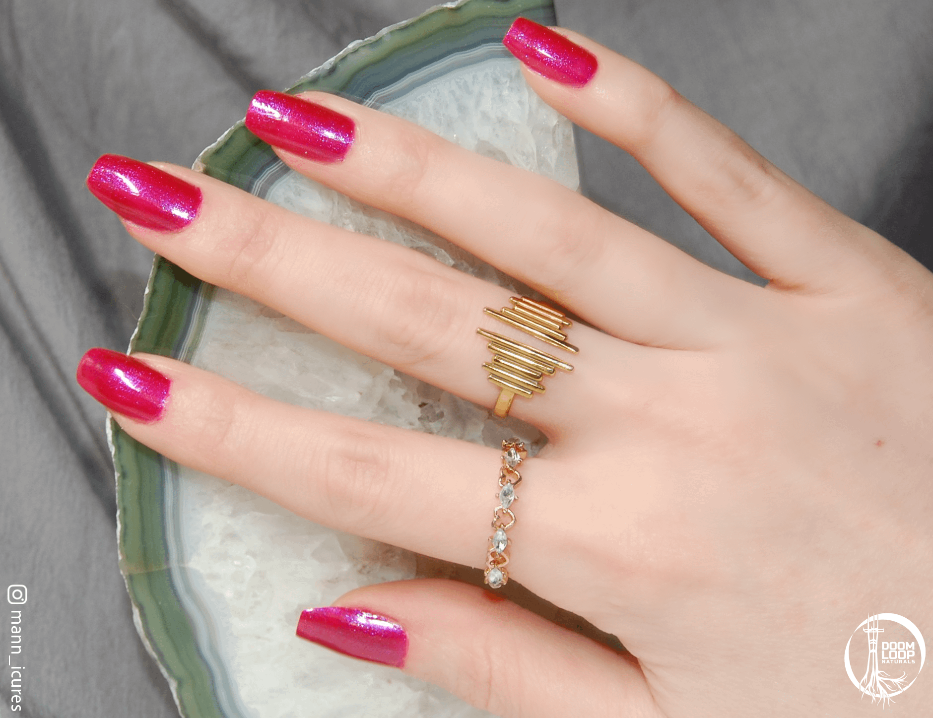 INFERNAL EQUINOX - Electric Fushia and Blue Shimmer Nail Polish product image (10)