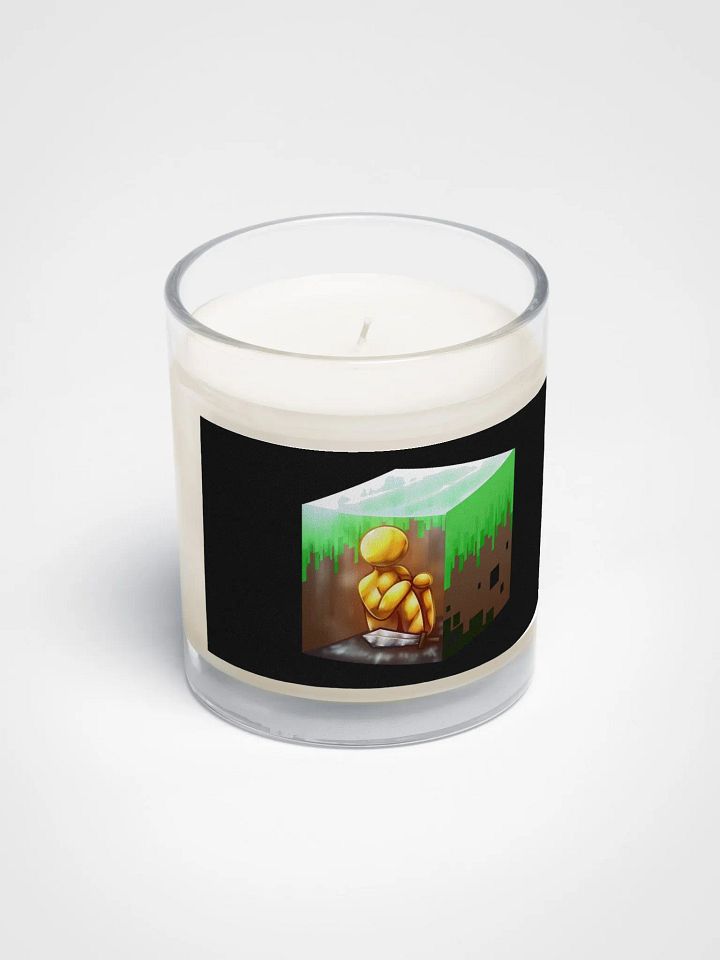 alan becker gold minecraft candle product image (2)