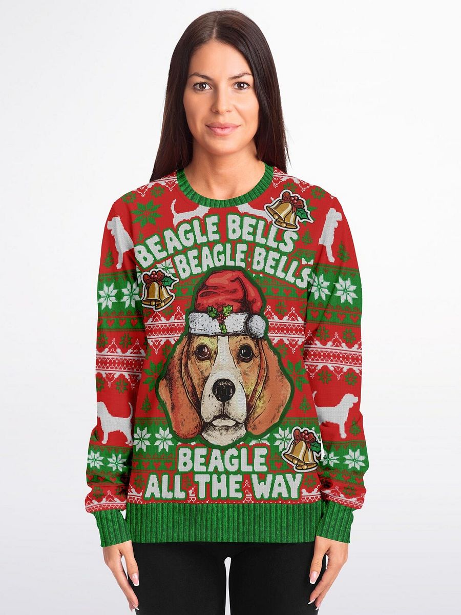 Beagle Bells Christmas Sweater | Funny Dog Holiday Sweatshirt | Beagle Mom Ugly Christmas Sweater | Pet Lover Gift product image (1)