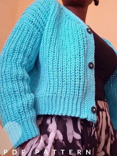 Crochet Cropped Cardigan Pattern product image (2)