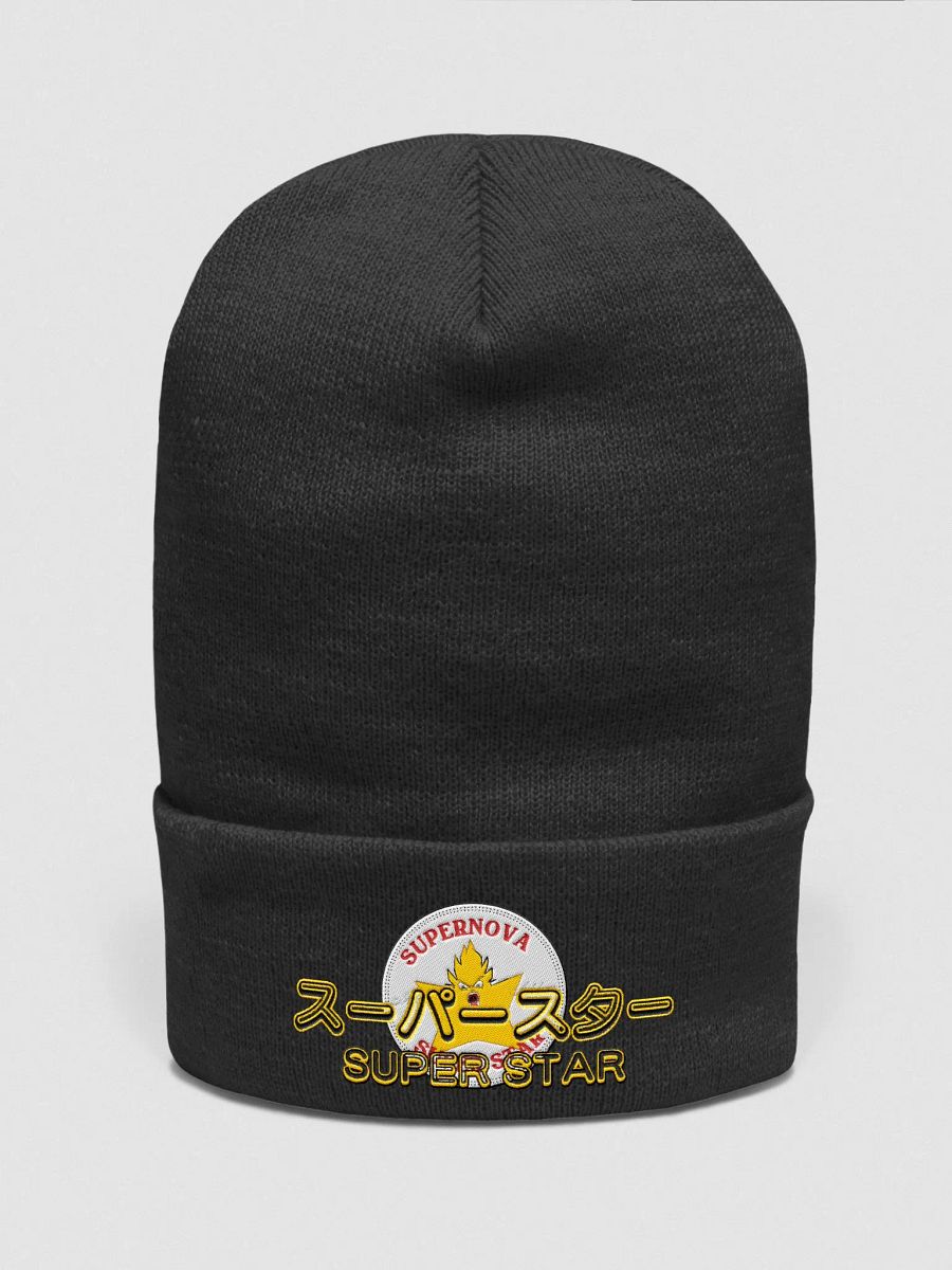 Supernova Super Star Yupoong Cuffed Beanie Black product image (1)