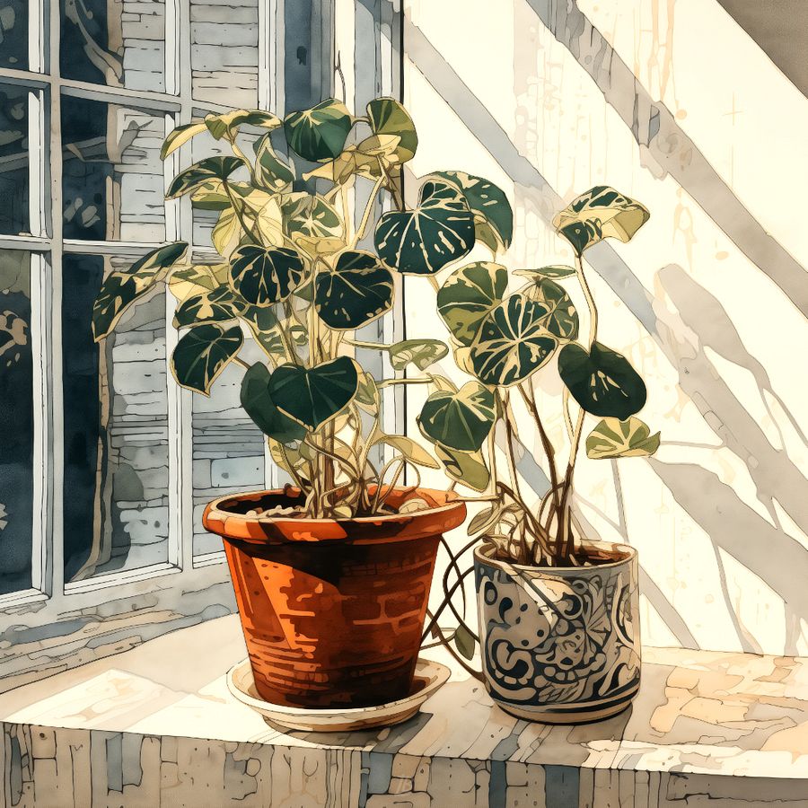 Art2401-10 Potted Plants Still Life - Digital Download product image (1)