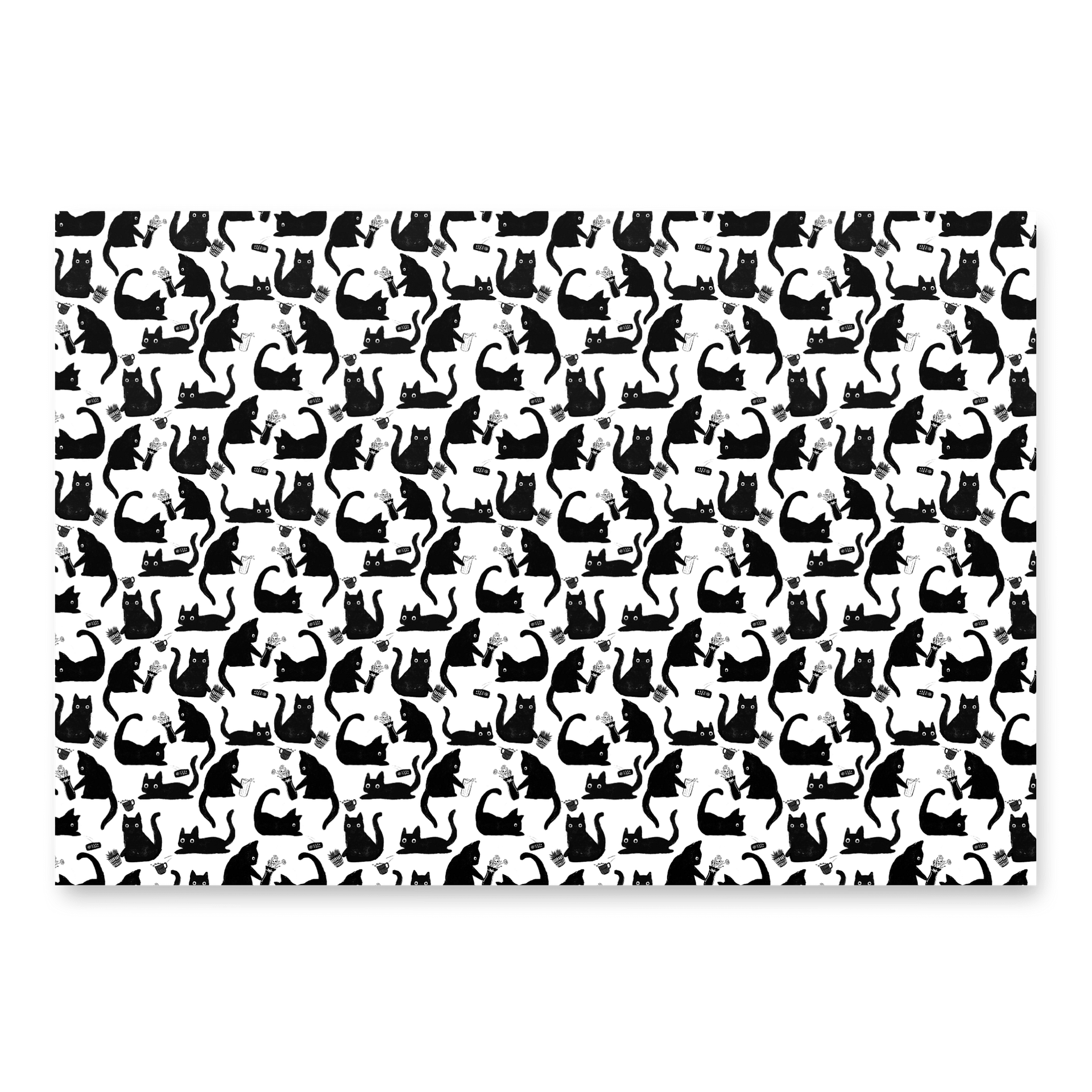 Bad Cats Knocking Stuff Over Wrapping Paper, 3 Pack product image (3)
