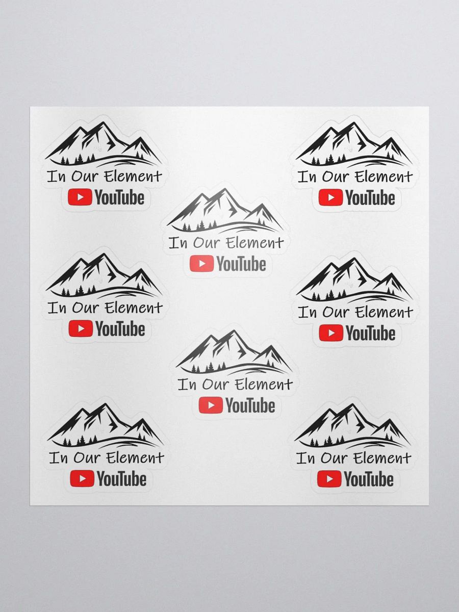 In Our Element / YouTube Decals X 8 (3 sizes to choose from) product image (1)