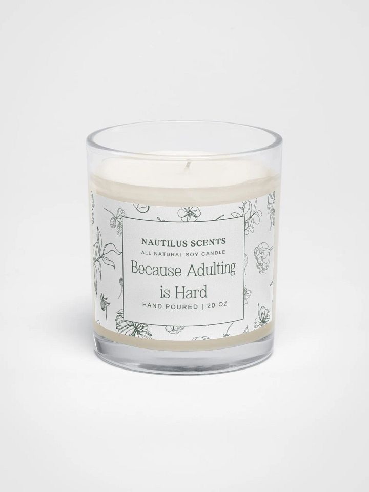 Adulting Is Hard All Natural Soy Candle product image (1)
