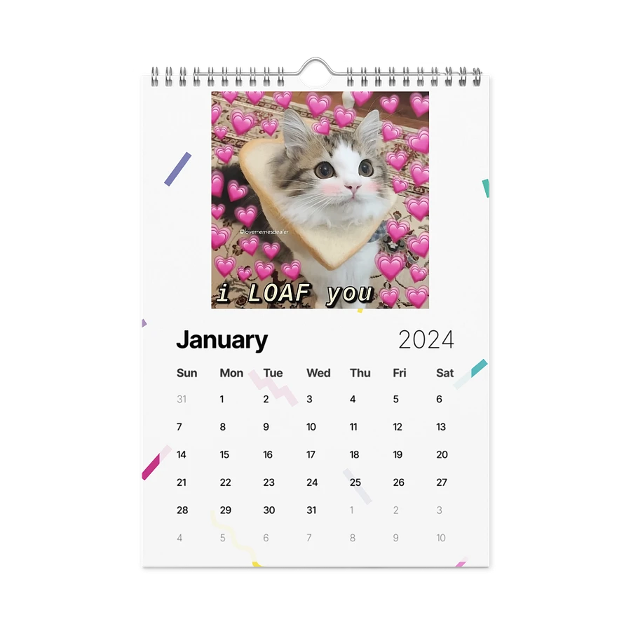 Wall Calendar (2024): Meme Cats product image (8)