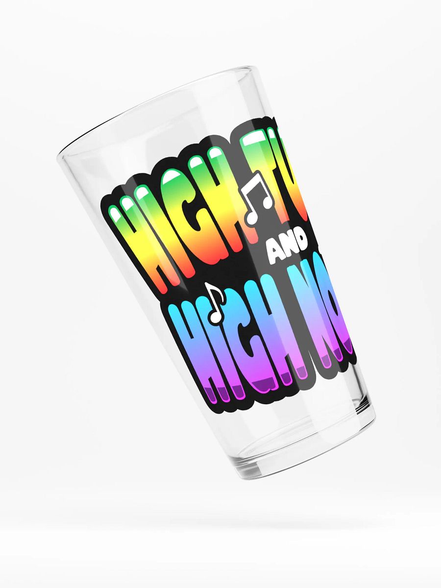HIGH TUNES AND HIGH NOONS PINT GLASS product image (4)