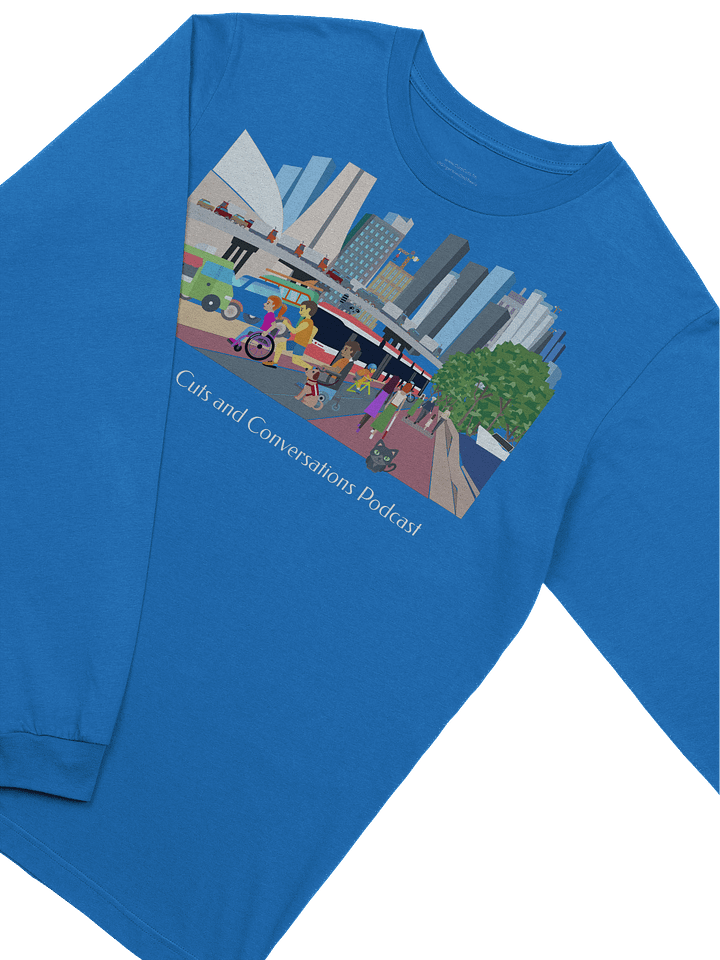 Curb Cuts and Conversations (Queen's Quay, Toronto Design): European-Made Long-Sleeve Tee product image (42)