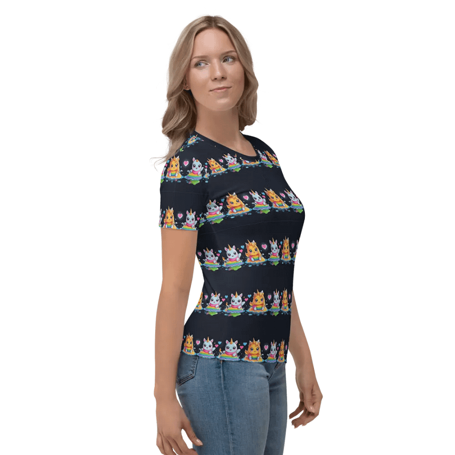 Kawaii Unicorn All Over Print T-shirt product image (5)