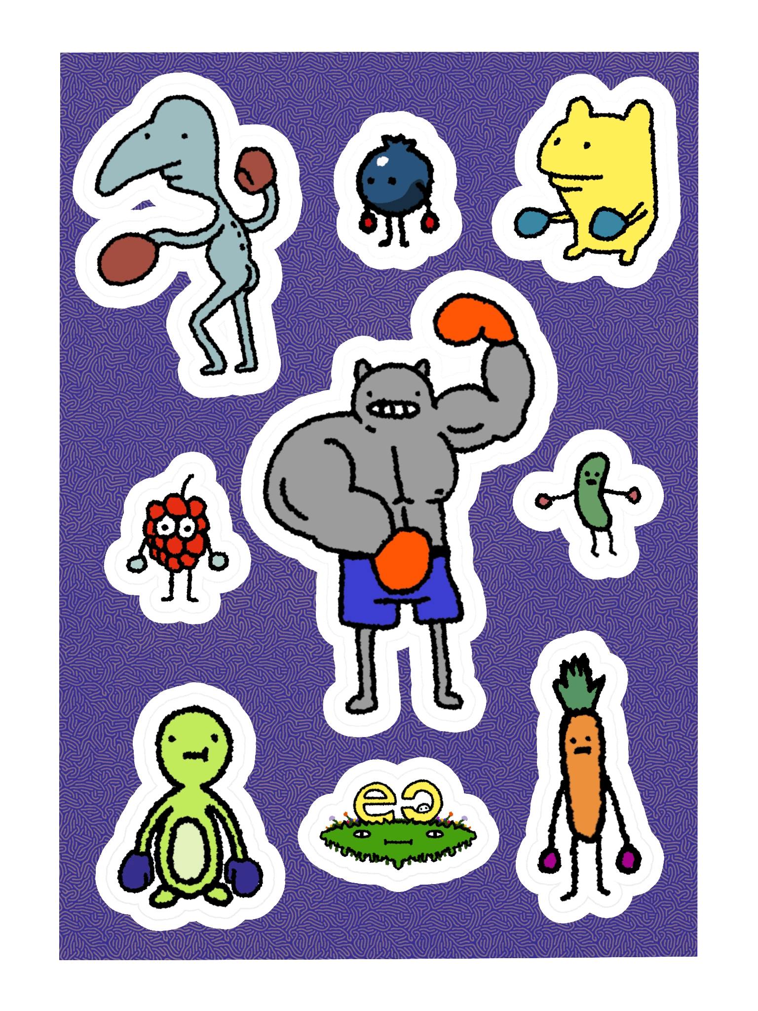 WHO ARE YOU BOXING STICKER SHEET product image (3)