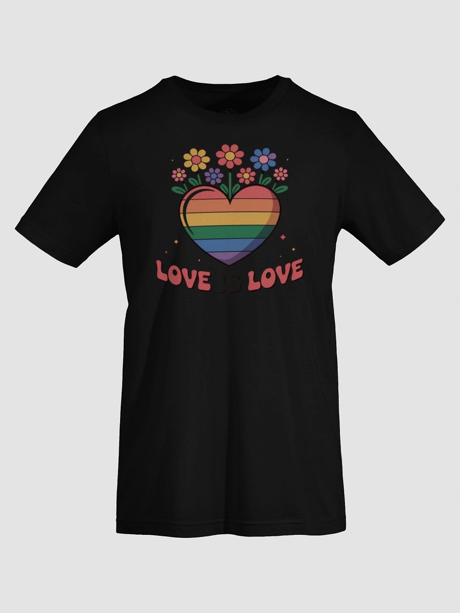 Unisex Love Is Love Pride T-Shirt - Rainbow Heart Design product image (76)