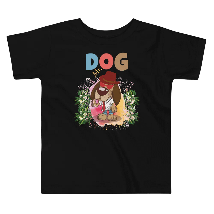 Mr. Dog Cute Dog Colorful Funny Bella +Canvas Toddler T-Shirt – Funny Shirt & Gift for Kids product image (5)