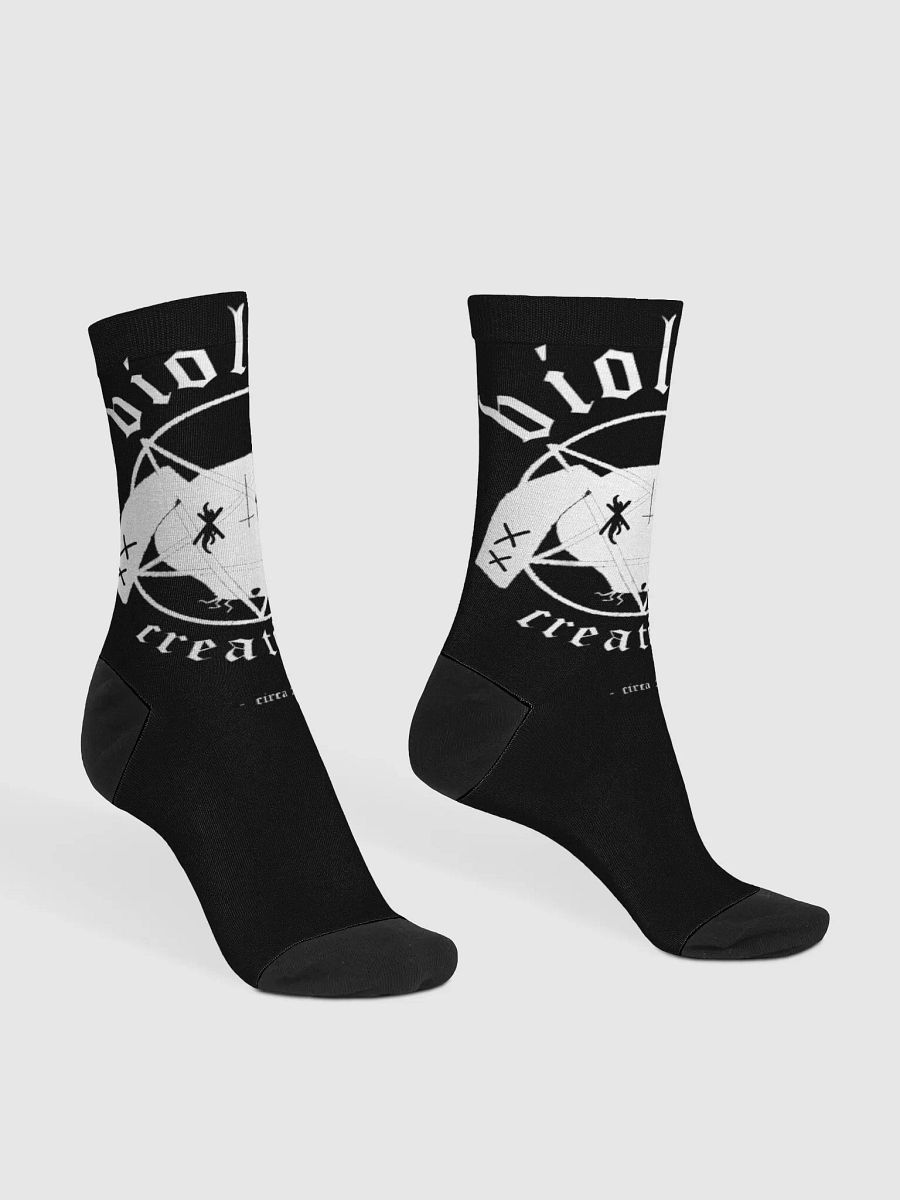 Black Metal Bunny Logo Socks product image (3)