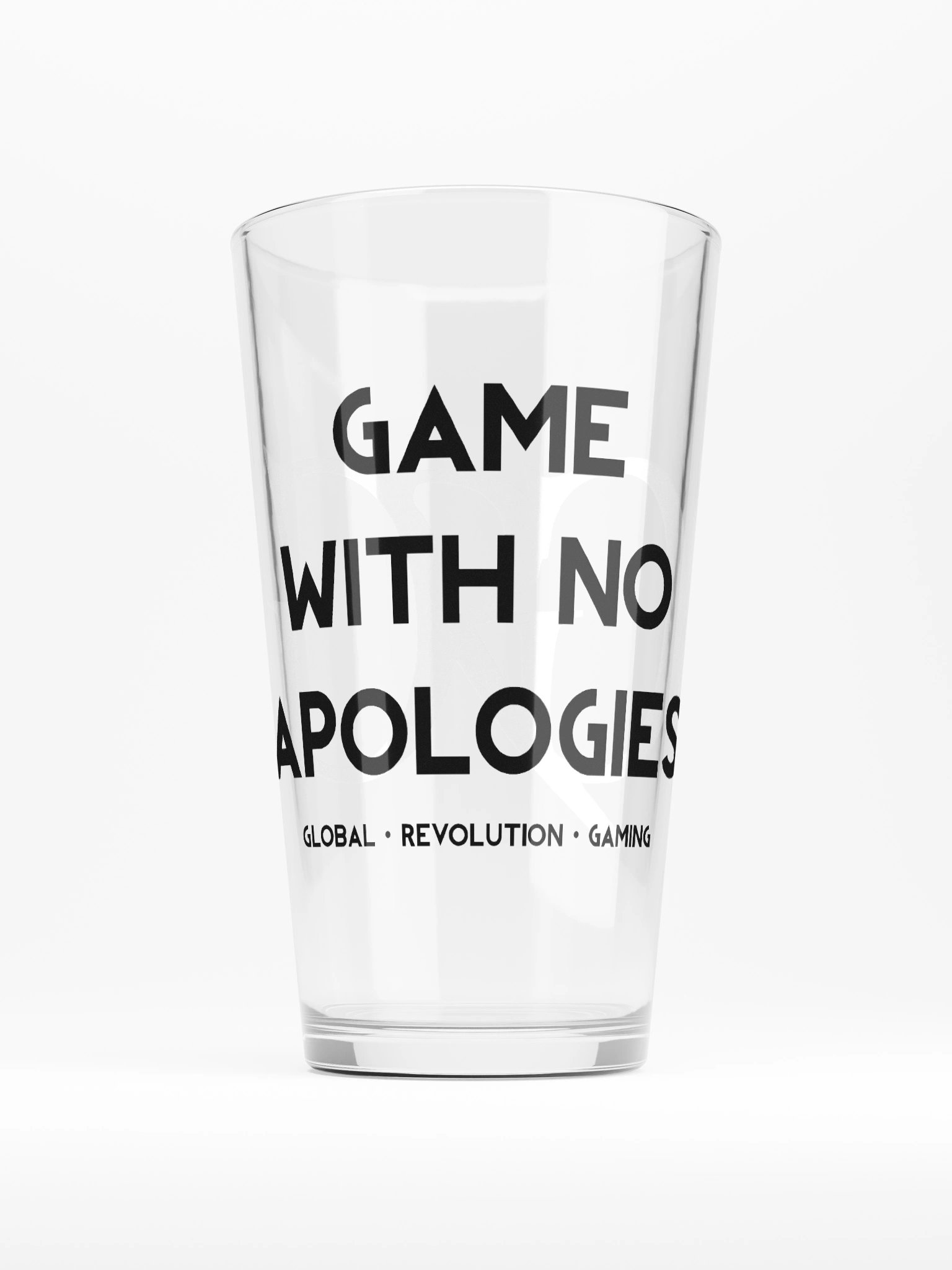 GRG Motto Pint Glass - Black product image (2)