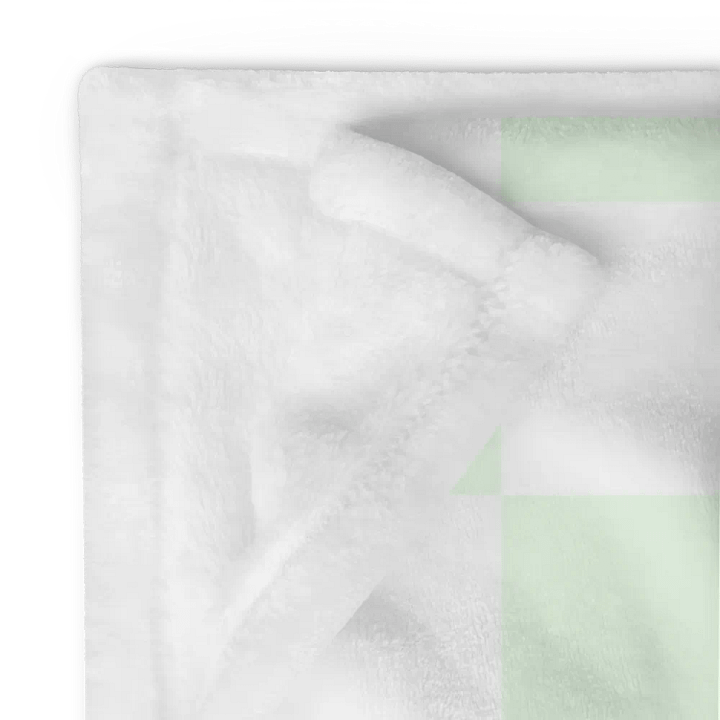 Squares White and Limegreen/Throw Blanket by Allcolor product image (2)