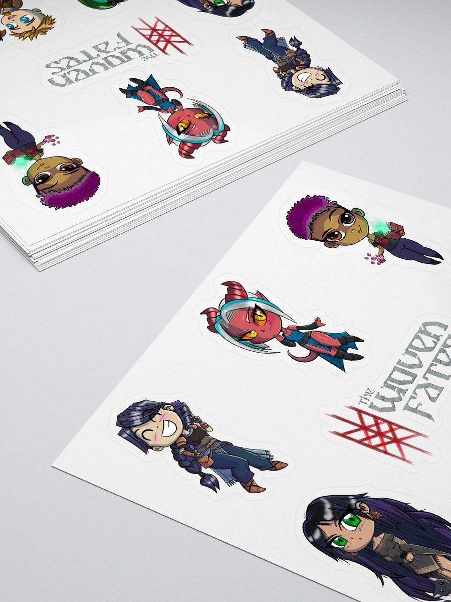 The Woven Fates Chibi Sticker Set product image (4)