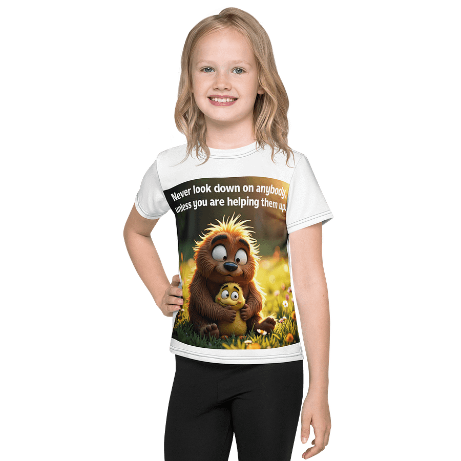 Uplift & Hug – Cute Quote & Cartoon Animal Duo product image (1)