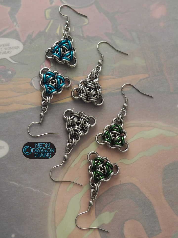 Atomic Triangle Earrings product image (1)