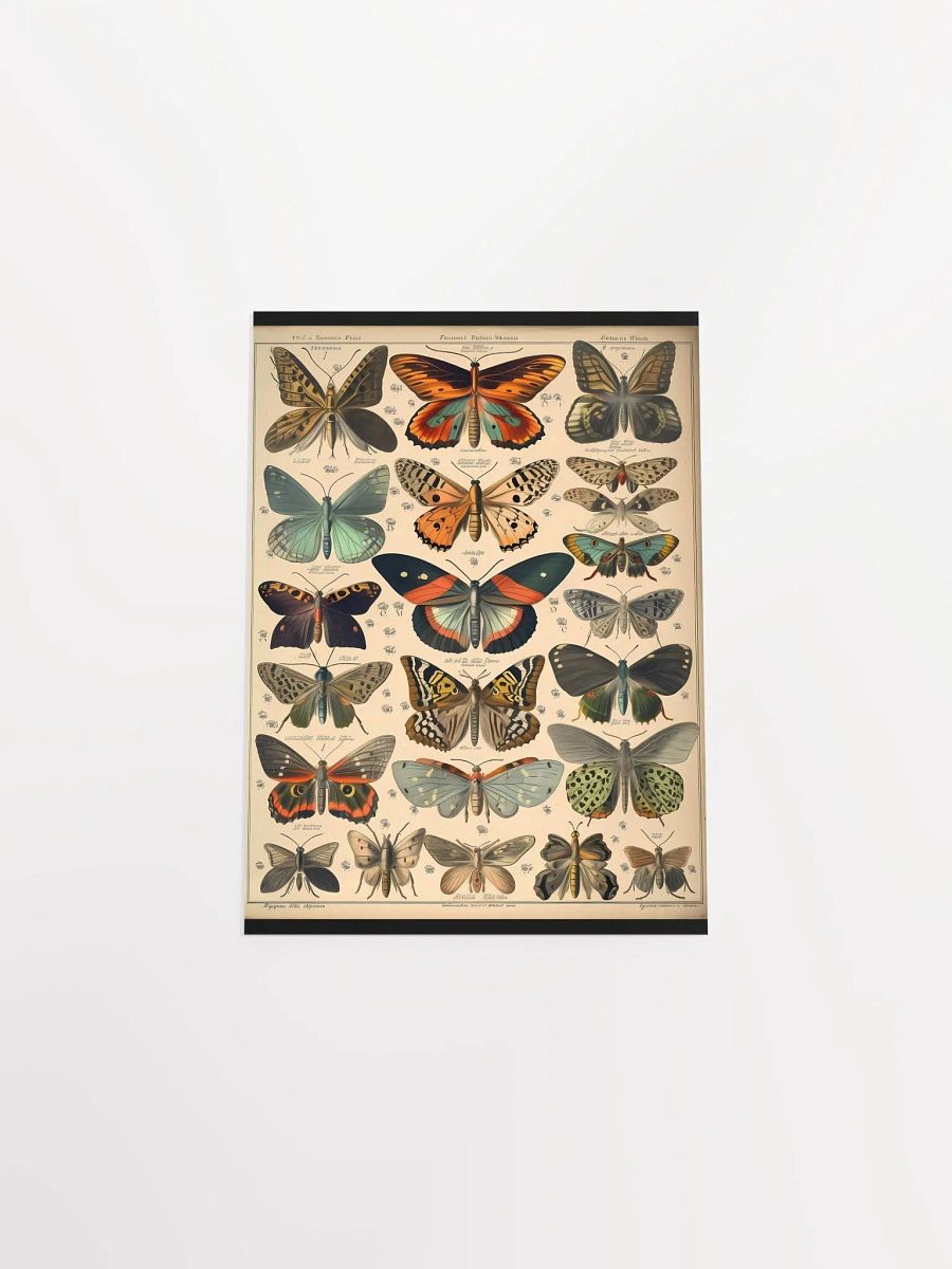 Butterfly & Moth Species Matte Poster product image (16)