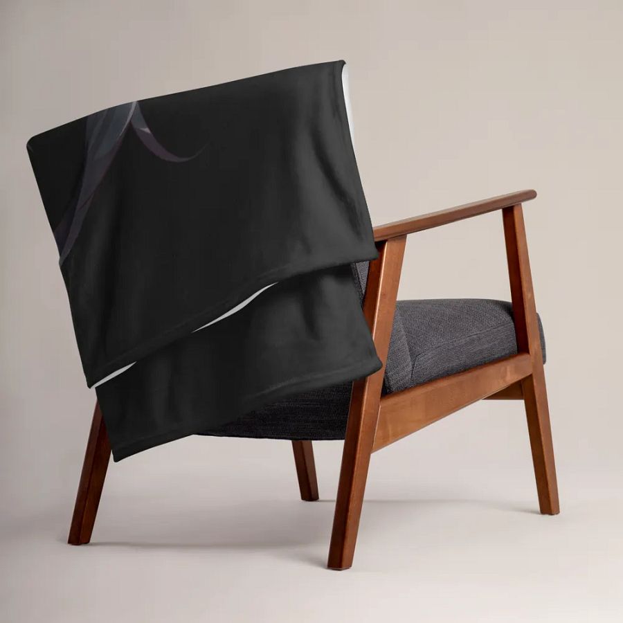 Throw Blanket - Byakko Howaito - Full Black Edition product image (15)