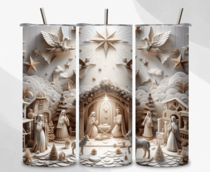 Nativity Scene Stainless Steel Tumbler product image (1)