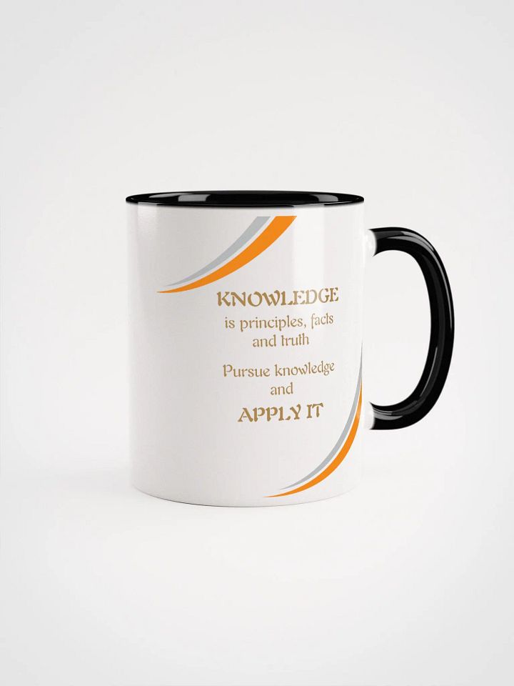 Knowledge Apply it Color Splash Ceramic Mug product image (1)
