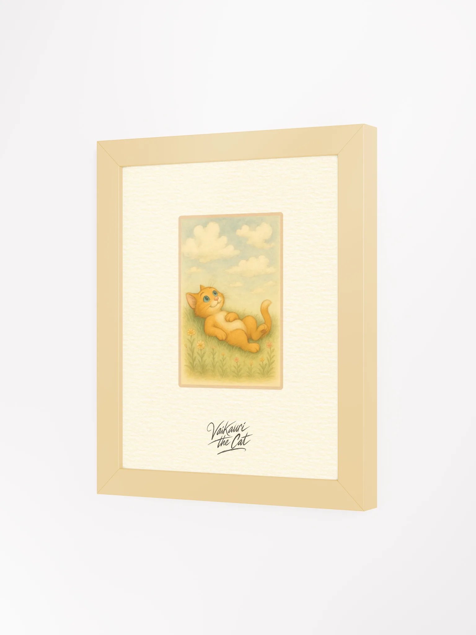 Vaikauri Cat Framed Matte Artprint product image (5)