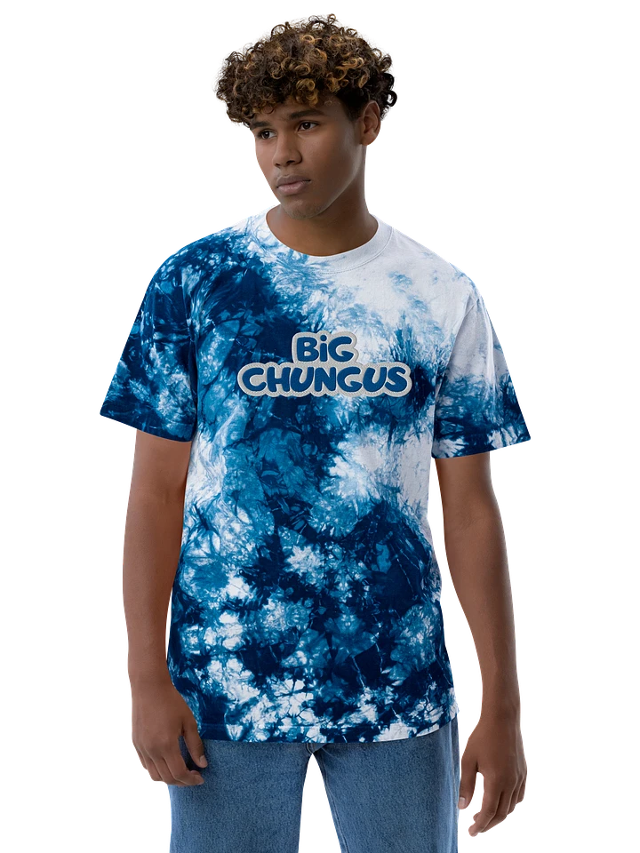 Big Chungus oversized embroidered tie-dye t-shirt product image (1)