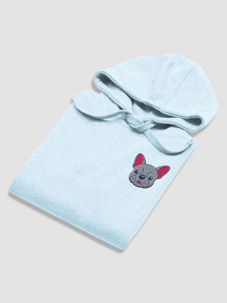 Grey French Bulldog Cartoon Embroidered Hoodie product image (4)