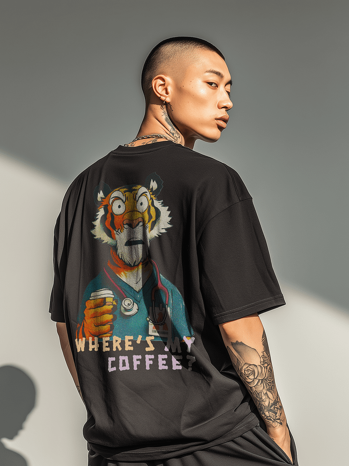 Funny Nurse Shirt, Coffee Tiger Tee product image (1)