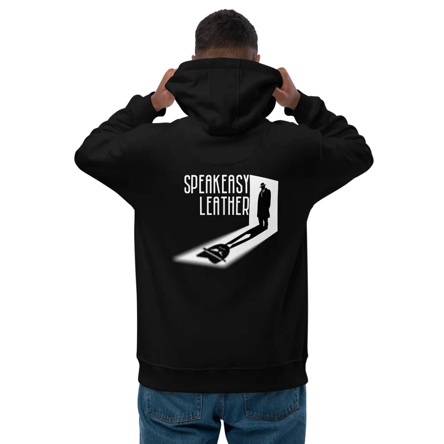 Speakeasy Leather Silhouette Hoodie product image (1)