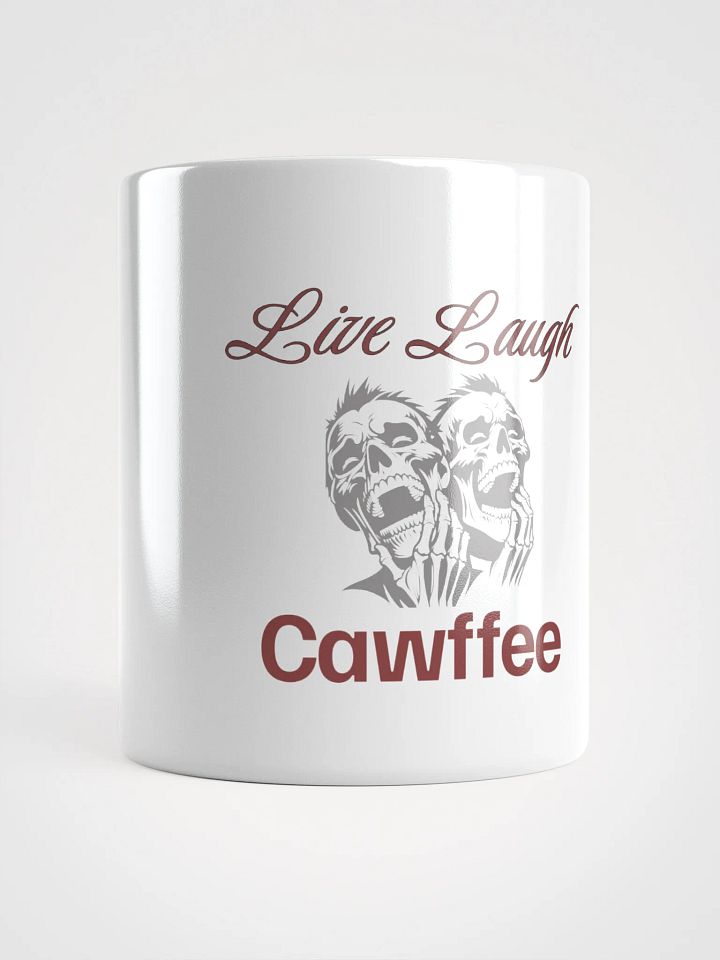 Live Laugh Cawfee White Glossy Mug product image (1)
