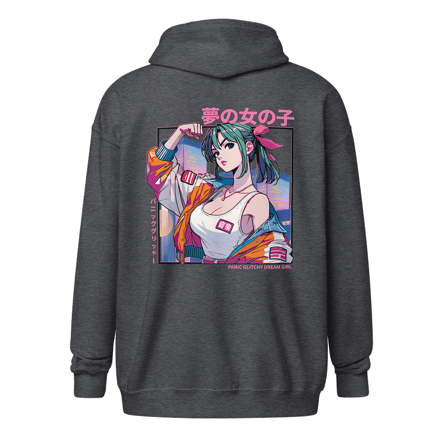 Panic Glitchy Dream Girl Citypop Zip Hoodie product image (9)