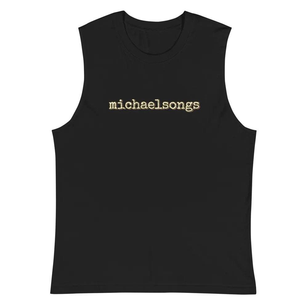 muscle shirt with horizontal logo product image (1)