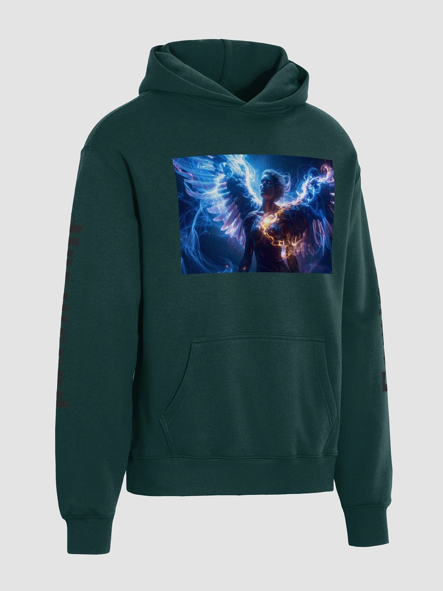 Pixel Wing Silhouette Oversized Hoodie product image (4)