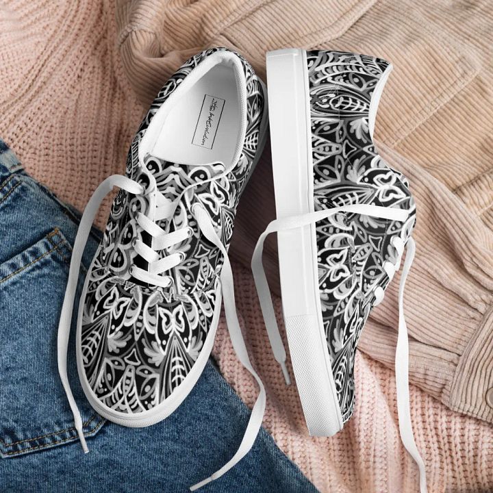 Mandalic Symmetry Canvas Shoes product image (2)