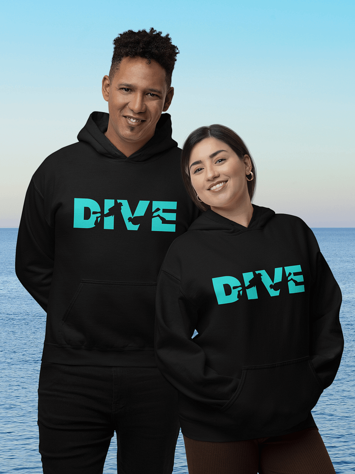 DIVE- Black Hoodie product image (1)