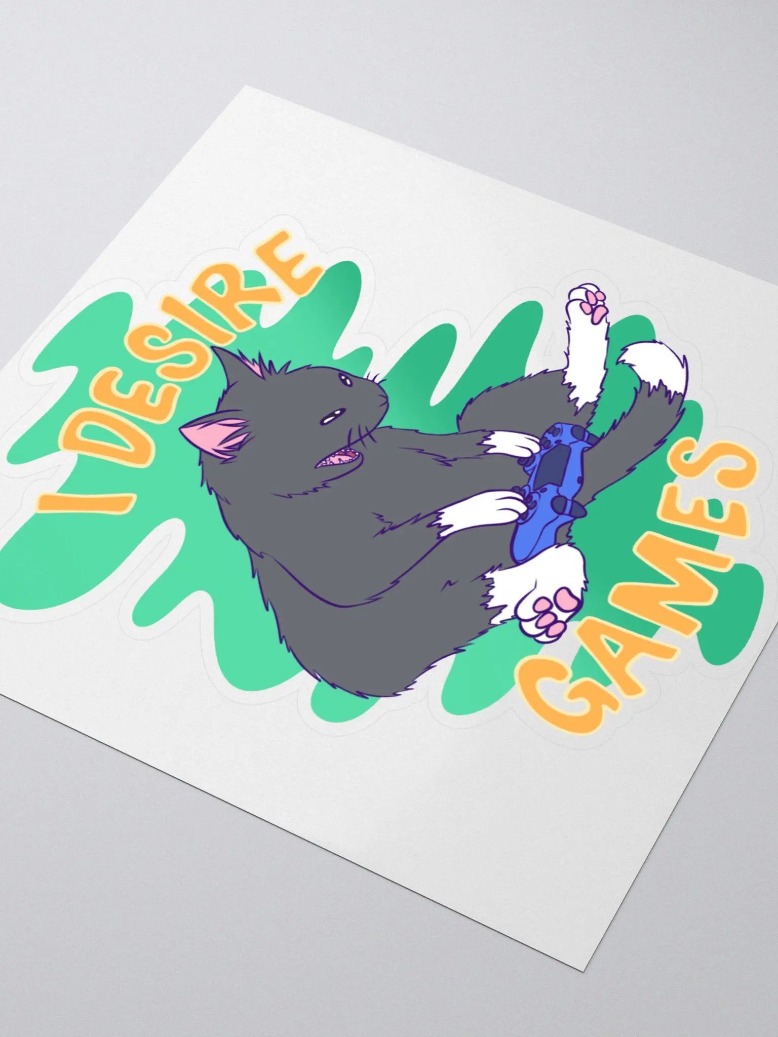 I desire games sticker product image (3)