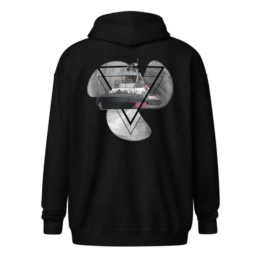 Three blade prop triangle Athena tug Zip Hoodie product image (1)