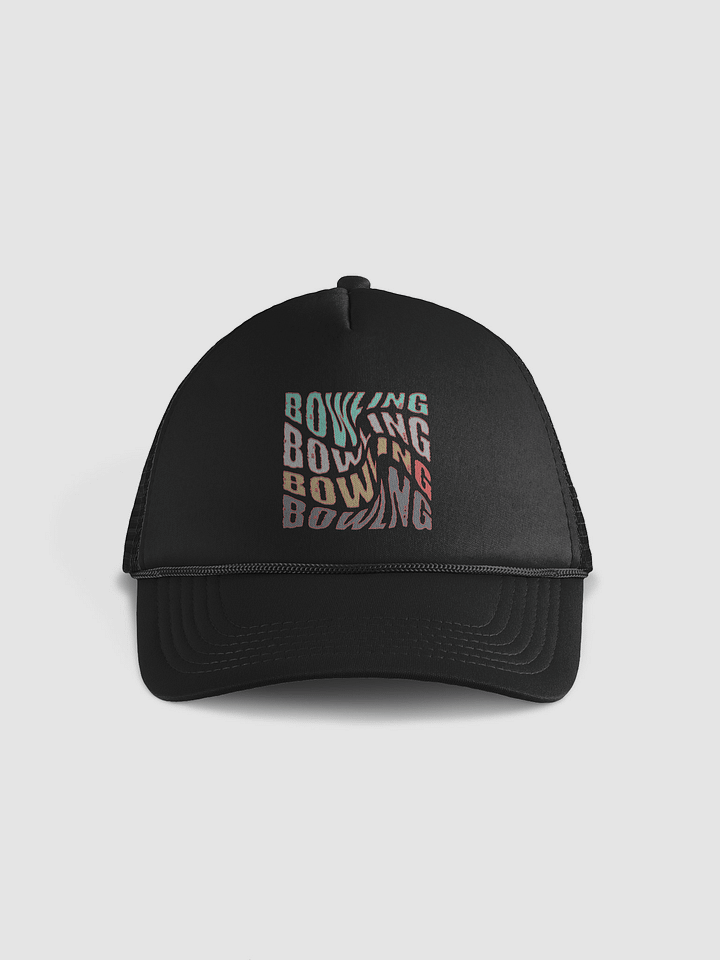 Mess Swirl Bowling Wavy of Color Foam Trucker Hat product image (1)