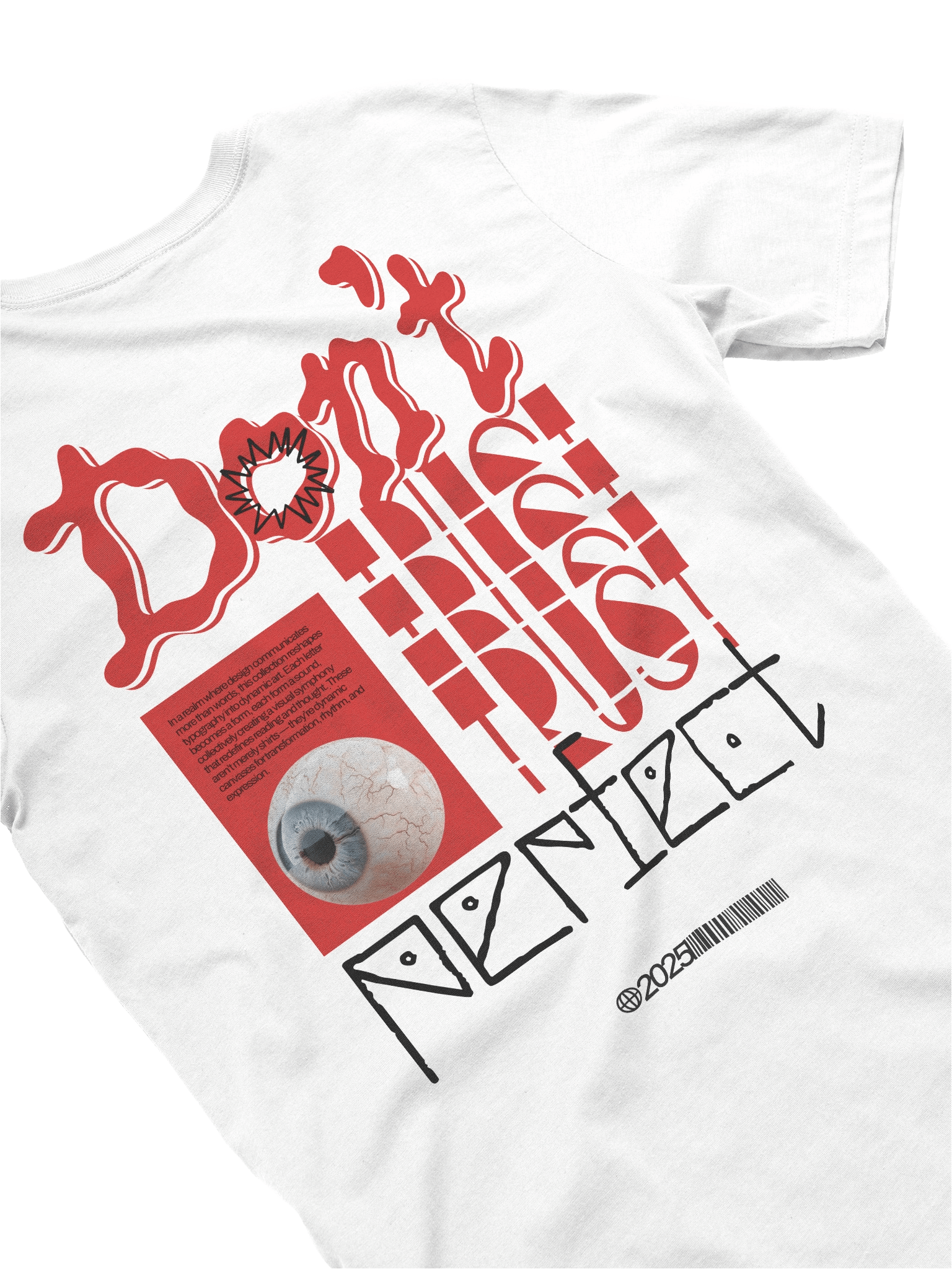 Don't Trust Perfect Typography Quote Graphic T-Shirt product image (4)
