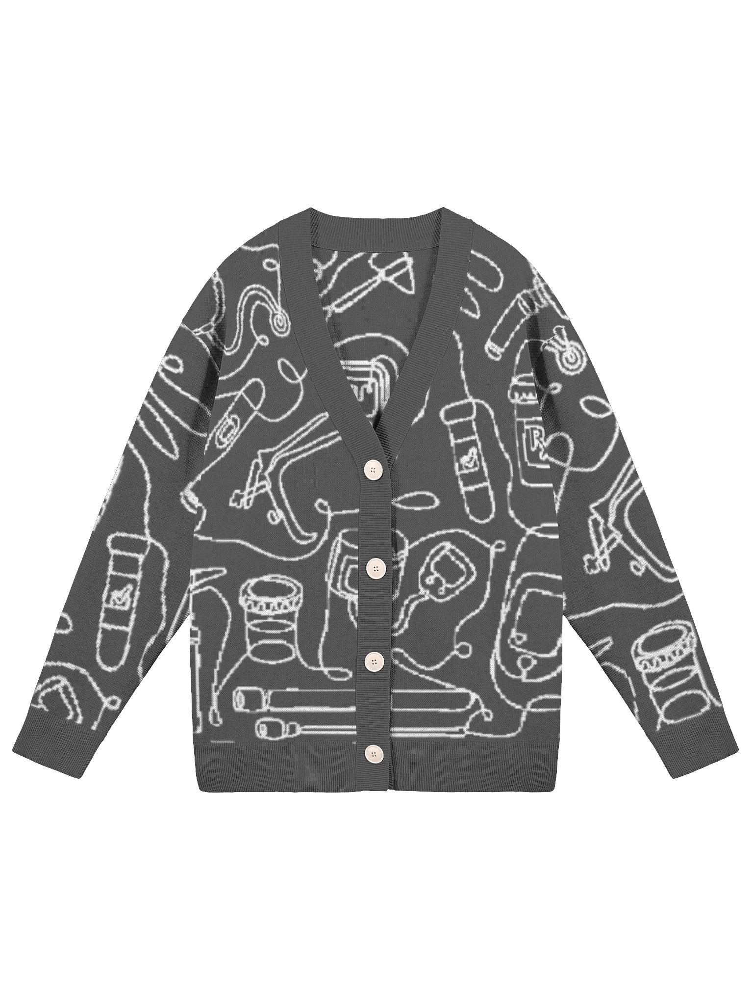 Service Lines (Family Medicine - Charcoal Cardigan) product image (1)