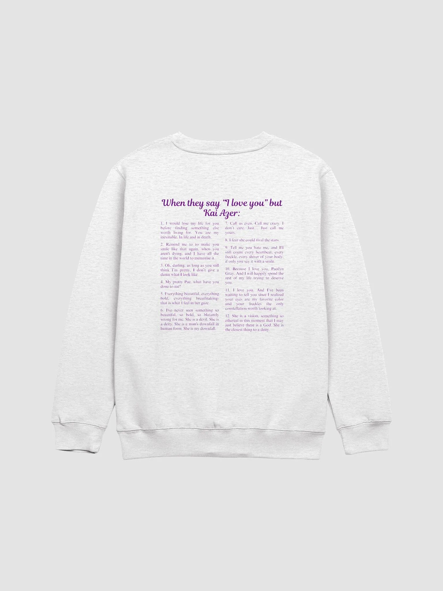 Kai Azer's Quotes Crewneck Sweatshirt product image (3)