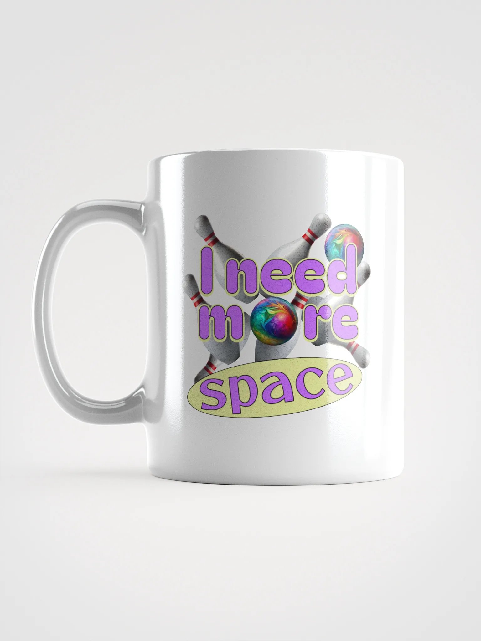 I Need More Space Bowling Cosmic Bowling Mug product image (1)