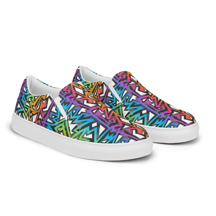 Rainbow Sparkle | Men's Slip-On Canvas Shoes product image (2)