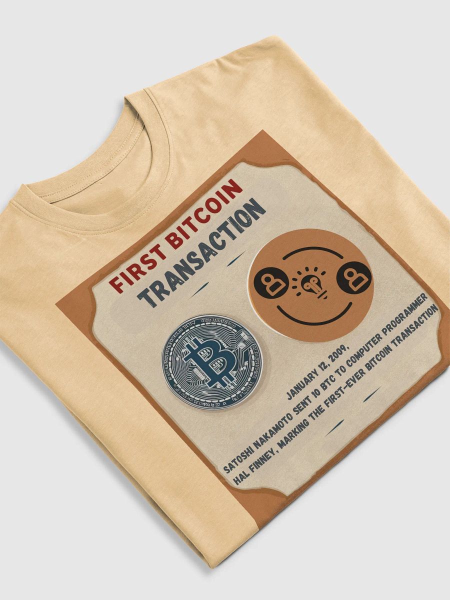 First Bitcoin Transaction Commemorative Tee product image (5)