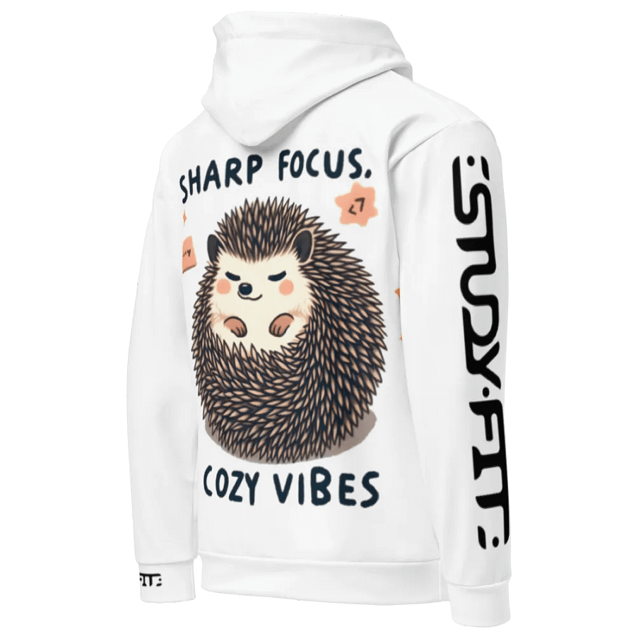 Sharp focus, cozy vibes - Recycled Hoodie product image (3)