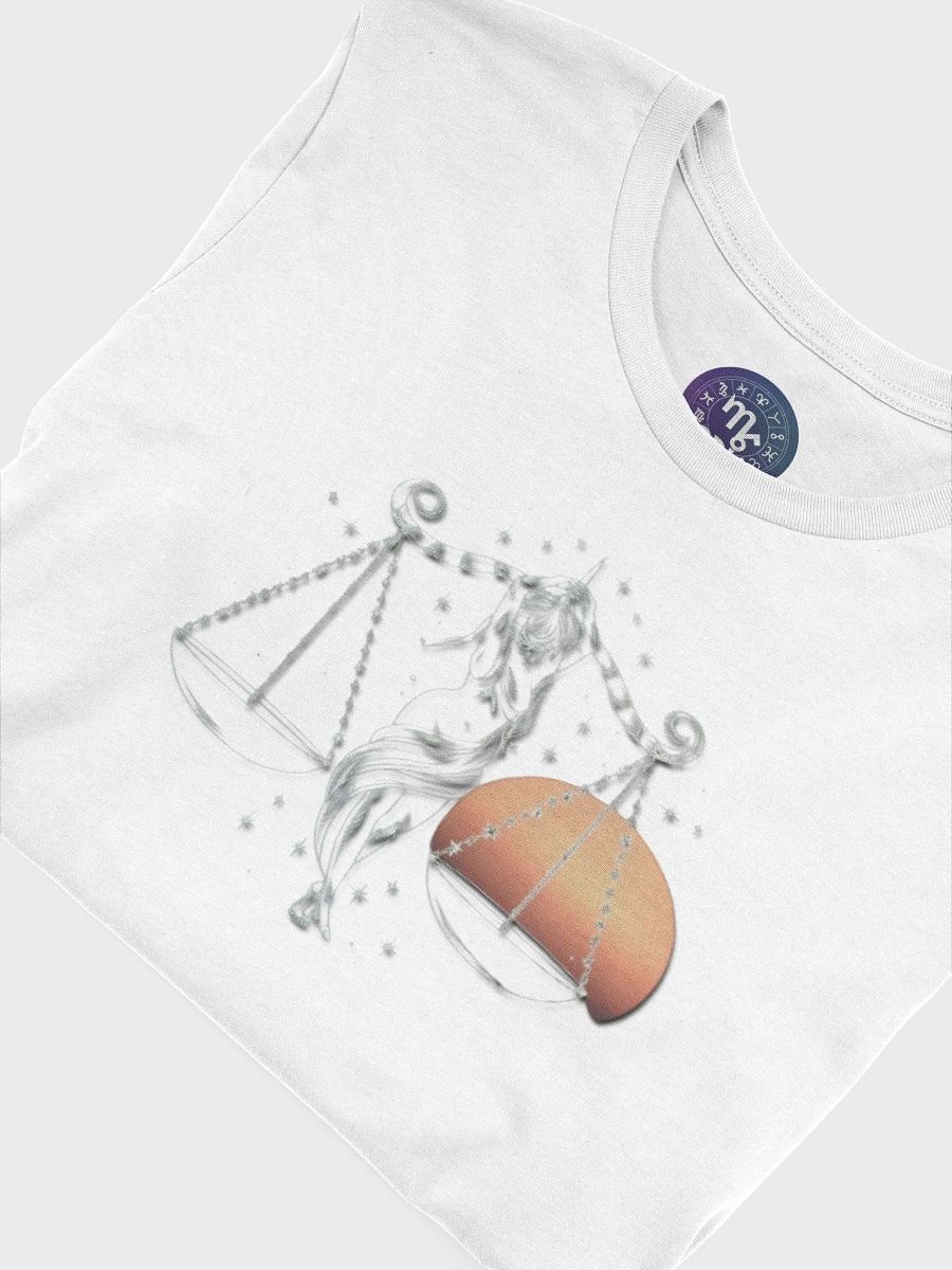 Unisex Libra Zodiac T-Shirt - Celestial Scales Design, Astrology Gift product image (87)