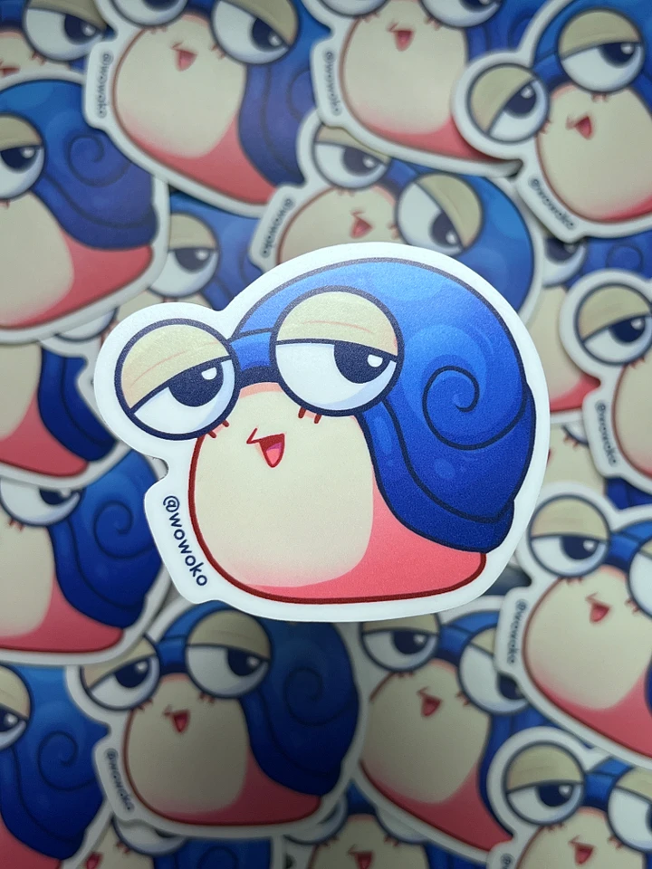 WoWoKo x Potato Fighters - Blue Snail - Sticker product image (1)